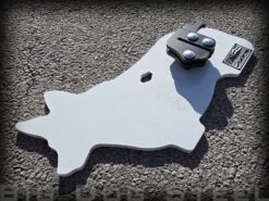 Big Dog Steel Coyote AR500 Target with AR500 Twist-Lock Bracket