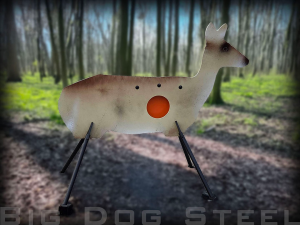 Big Dog Steel AR500 Whitetail Doe Target with Vital Zone