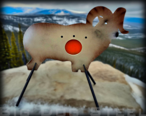 Big Dog Steel AR500 Bighorn Ram Target with Vital Zone