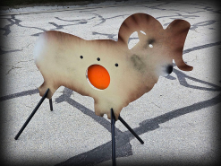 Big Dog Steel AR500 Bighorn Ram Target with Vital Zone